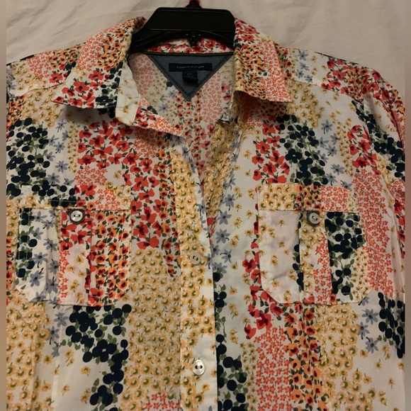 ✨⚡️💥TOMMY HILFIGER 3/4 Sleeve Floral Shirt Dress - Picture 3 of 9